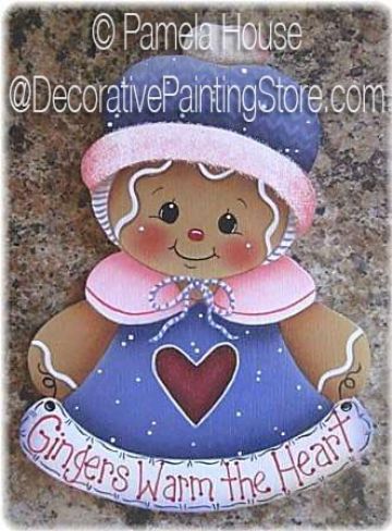 Gingers Warm the Heart Ornament-Magnet by Pamela House - PDF DOWNLOAD